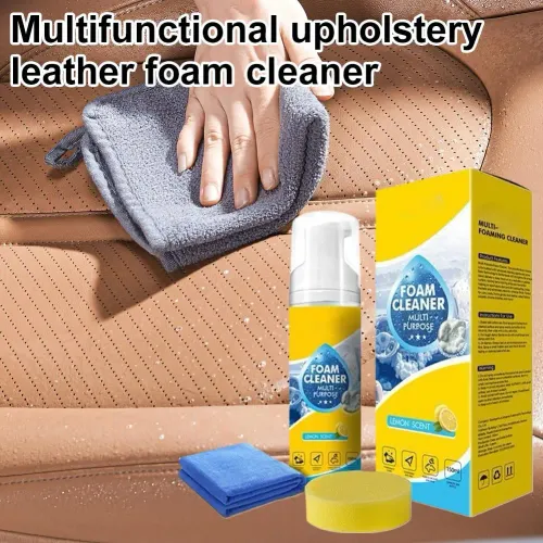 150ml Multipurpose Foam Cleaner For Car Interior Foam Cleaner  Leather Seats White Shoes Stain Remover For Car