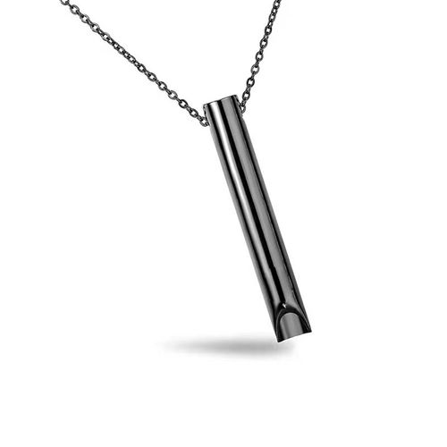 Decompression whistle necklace regulates breathing pendant Anti Vaping Necklace Breathlace