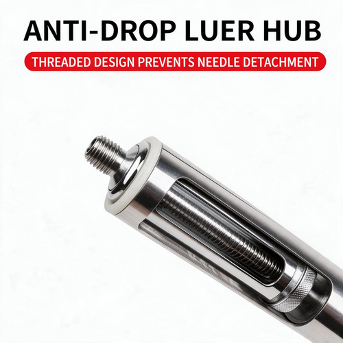 1.4m Anti-Kick Telescopic Syringe with Long Handle for Vaccinating Cattle, Horses, Pigs, and Sheep (Includes 20 Needles)
