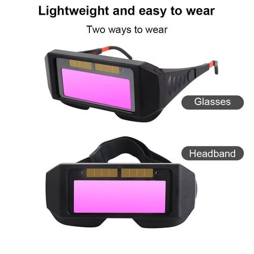 1pc Auto Darkening Welding Goggle Glasses - Advanced Automatic Light Change Technology for Enhanced Eyes Protection