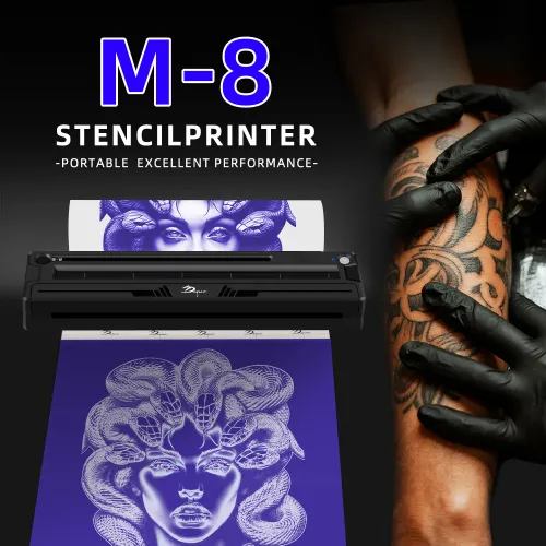 NEW Wireless Tattoo Stencil Printer Portable A4 Thermal Printer Kit Compatible with Phone iPad & PC for Tattoo Artists