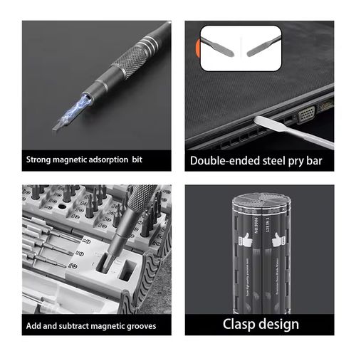 128 Pcs Multi-Function Screwdriver Set Portable Magnetic Screwdriver Tool Set Mobile Phone Repair Hand Tools