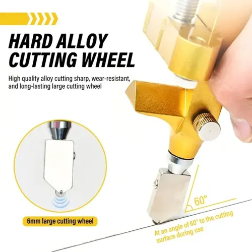 2 in 1 Glass Ceramic Tile Cutter Opener Breaker Pliers Tile Wheel Diamond Roller Cutting Manual Diamond With Knife Hand Tools