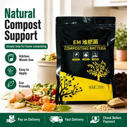 200g EM Composting Bacteria Compost Accelerator for Kitchen Waste and Home Compost Bins | COD