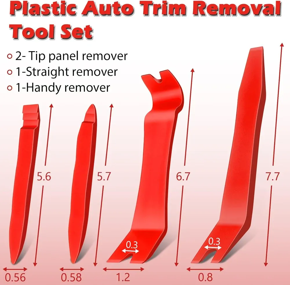 7Pcs Auto Trim Removal Tool Kit Plastic Trim Removal Pry Tool Panel Clip Removal Pliers Trim Removal Tools for Car Body Door