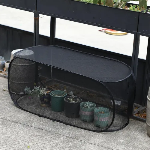 2pcs Pop Up Garden Mesh Plant Cover Seedlings Large Vegetable Supplies Indoor Gardening
