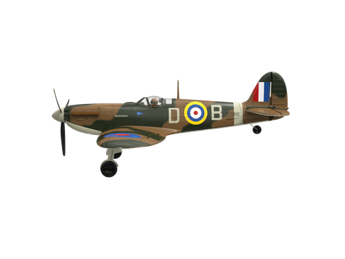 VolantexRC Spitfire 500mm Brushless 4CH Warbird RTF with XPilot Stabilizer