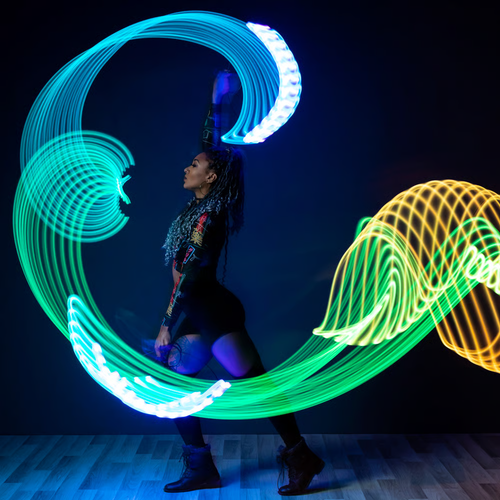 🔥Vibrant LED flow fan ambient light🎁