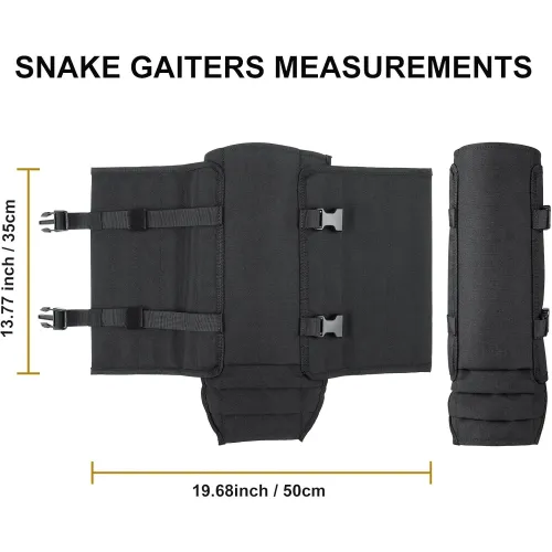 Snake Gaiters Leg Guards, Waterproof Snake Guards, Adjustable Snake Bite Protection for Lower Legs, Snake Chaps