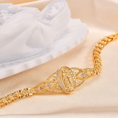 Women's Catholic Bracelet — Exquisite Religious Bracelet, Virgin Mary Gift for Baptism