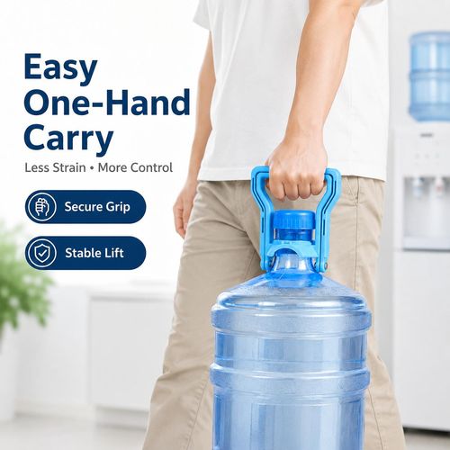5PCS 5 Gallon Water Jug Lifter Handle, Easy Grip Heavy Water Bottle Carrier for Home Office Camping