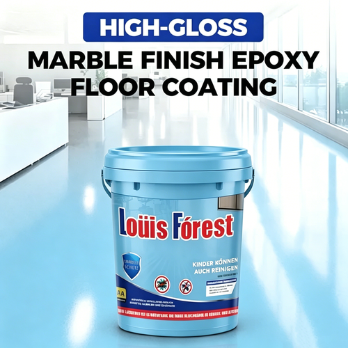 High-Gloss Marble Finish Epoxy Floor Coating 1kg per barrel