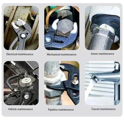 7 10 12 Inch Quick Adjust V Jaw Tongue Groove Pliers Universal Plumbing Pliers Water Pump Pliers