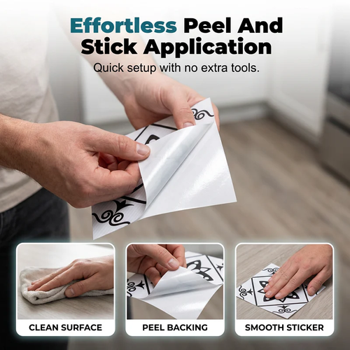 ⏳Limited-time 50% off⏰Waterproof & Non-Slip Floor Tile Stickers for Kitchen & Bathroom🛀