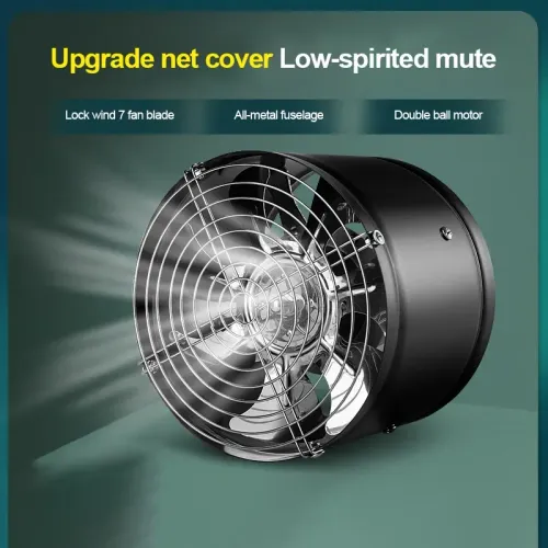 4 6 8Inch HighPower Kitchen Exhaust Fan（With Protective Mesh）