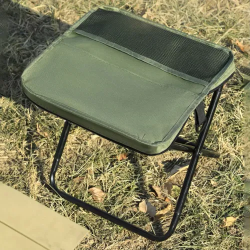 Folding stool for outdoor leisure, camping, and hiking fishing trips, convenient shoulder bag style portable stool for storage