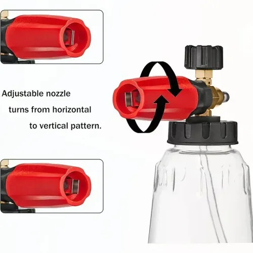High Pressure PA Foam Cannon Adjustable Foam sprayer Snow Foam Gun Car Washing Accessories Cleaning Kit for Pressure Washers