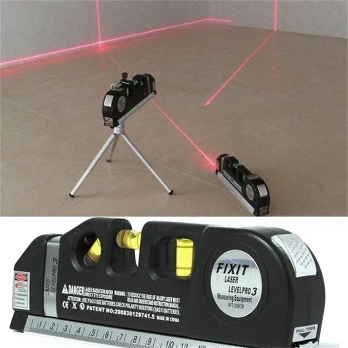 Professional 5-in-1 Laser Level with Ruler, Scale & Triple Spirit Level👌