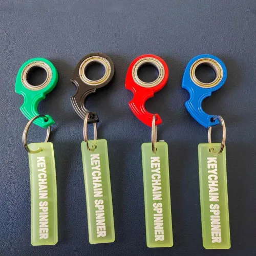 Karambit Spinner Finger Swivel Claw Knife Keychain High Quality Metal Grain Texture Fidget Spinner Metal Keych