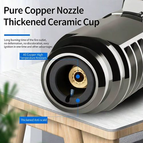 1800°High Temperature Spray Gun Butane Gas Lighter Metal Outdoor Windproof Blue Powerful Flame Torch Jet Lighter Welding Tool