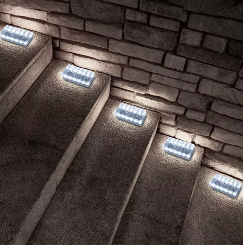 Solar Brick Lights Outdoor Waterproof Paver Landscape Light Lamp for Garden Yard Walkway Driveway Decorations