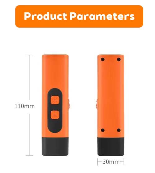 New Pet Dog Repeller Ultrasonic Dog Training Device Rechargeable Anti Dog Bark Stop-Barking Deterrent Device With LED Flashlight
