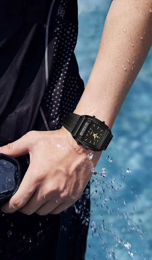 Unisex Luxury Dual-Display Quartz Waterproof Watch