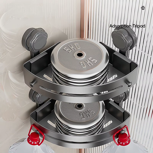 Drill-free Suction Cup Bathroom Shelf (Corner Model)