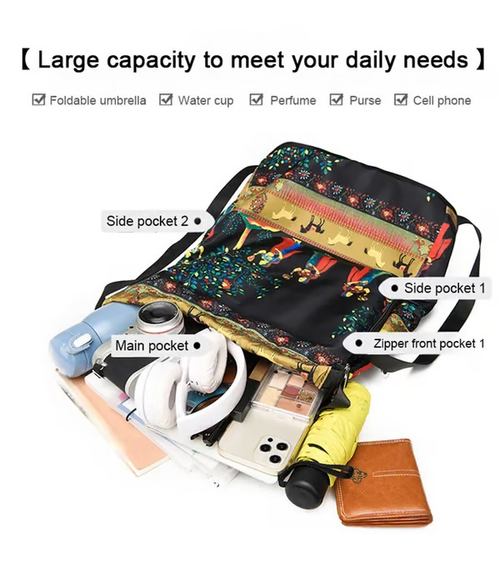 👜Drawstring Foldable Large Capacity Travel Sports Backpack