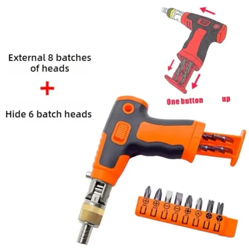 Multifunctional Bit Holder Ratchet Screwdriver With Ratchet And Dual Use Screwdriver Double Headed Mini Screwdriver Extendable