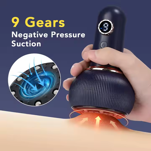 Intelligent heating and fat reducing massager for scraping