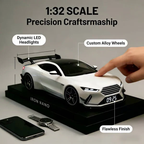 🔥Hypercar Alarm Clock – 🏎️Realistic Engine and Light Effects