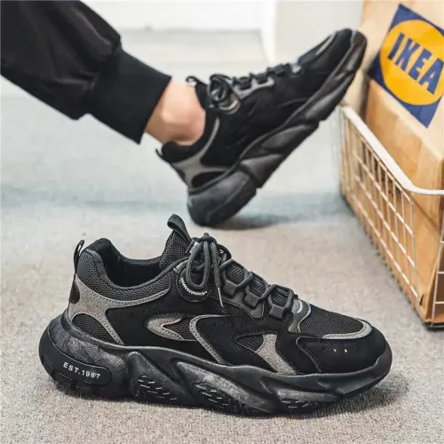 Men's Retro Trendy Thick Bottom Sports Shoes Casual Wear-Resistant Dad Shoes Spring Summer New Arrival Mesh Upper Low Top