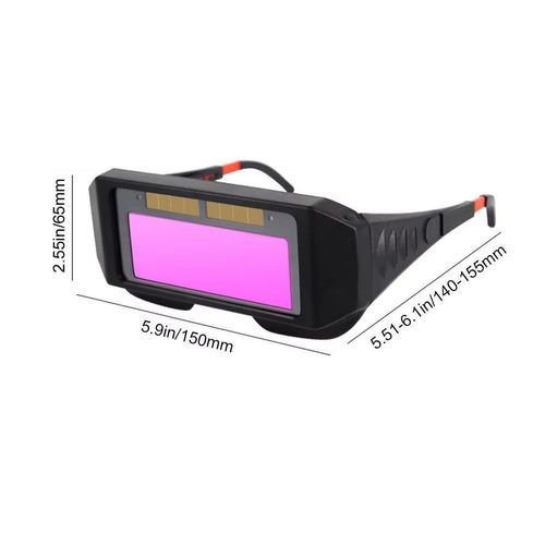 1pc Auto Darkening Welding Goggle Glasses - Advanced Automatic Light Change Technology for Enhanced Eyes Protection