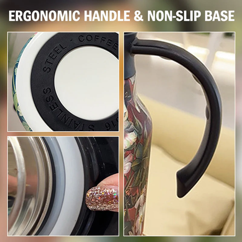 Insulated water bottle with premium filter, 1000ml capacity