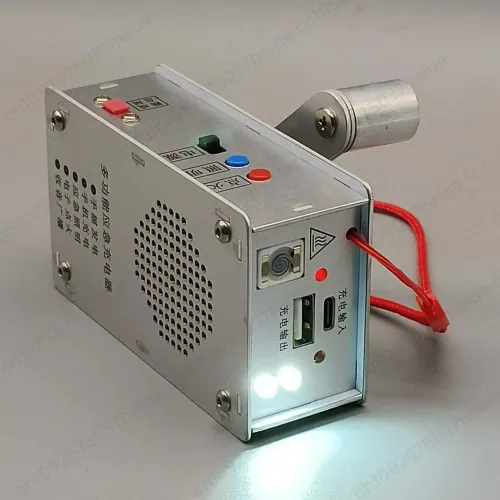 Outdoor Hand Crank Emergency Tool Supply LED Flashlight Radio USB Charger Compact Body Emergency Power Survival Backup Generator