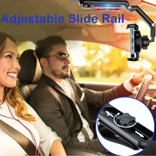 Universal Phone Holder 360° Rotating Sun Visor Multifunctional Phone Holder for Car