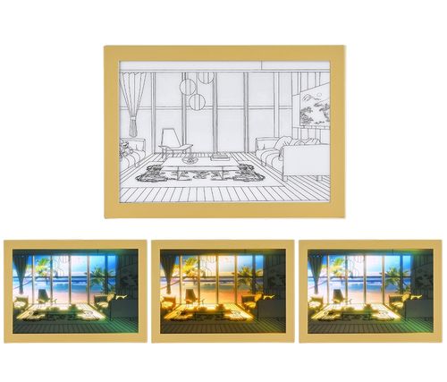 Sunset Mood Photo Frame Lamp