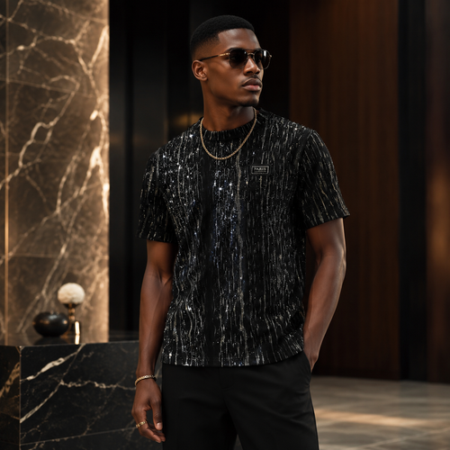 Slim-fit, versatile crew-neck short-sleeve T-shirt