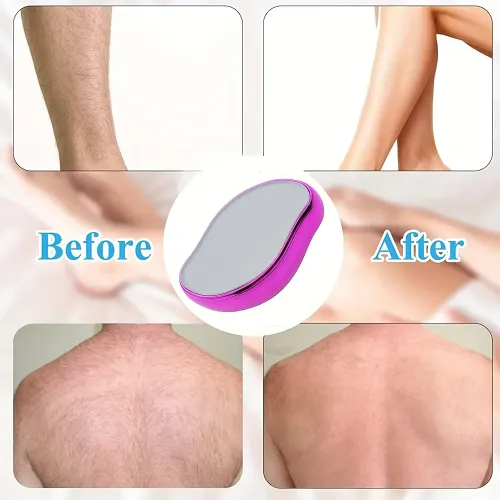 2pcs Whole Person Pain Crystal Hair Remover - Waterproof Exfoliating Tool for Smooth Skin