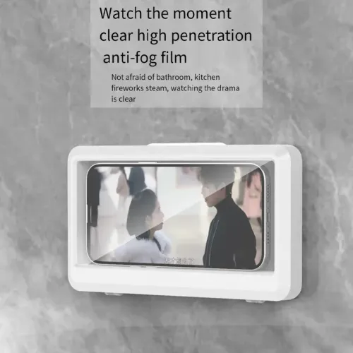 Waterproof Touch Screen Phone Case Stand Box For Shower Bracket Sealing Cellphone Holder New