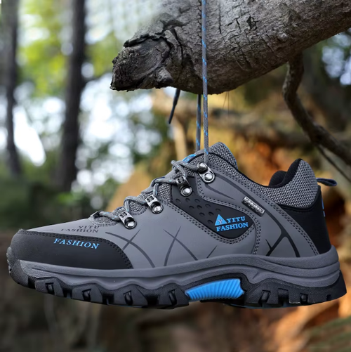 New men's sports hiking shoes 2026 men's anti slip training shoes leather outdoor