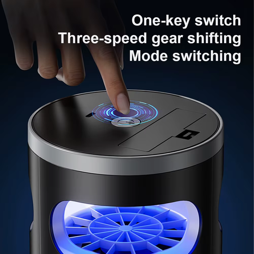 Outdoor Rechargeable Mosquito Killer Lamp with LED Night Light Electric Fly Traps for Outside Patio Backyard Garden