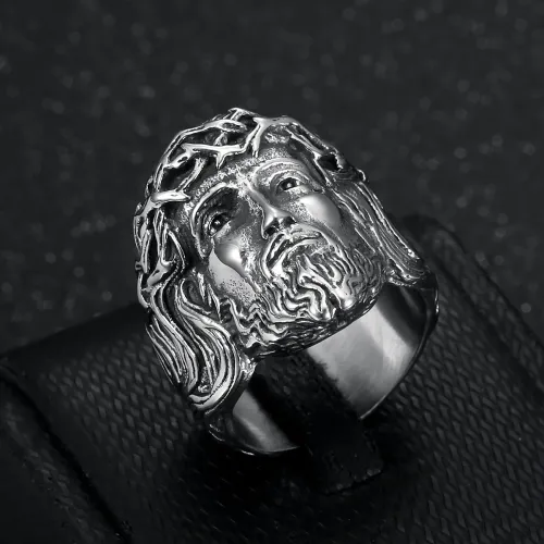 Vintage Gold Plated Greek Ring for Men Stainless Steel Mythology Engraved Accessory for Parties And Gifts