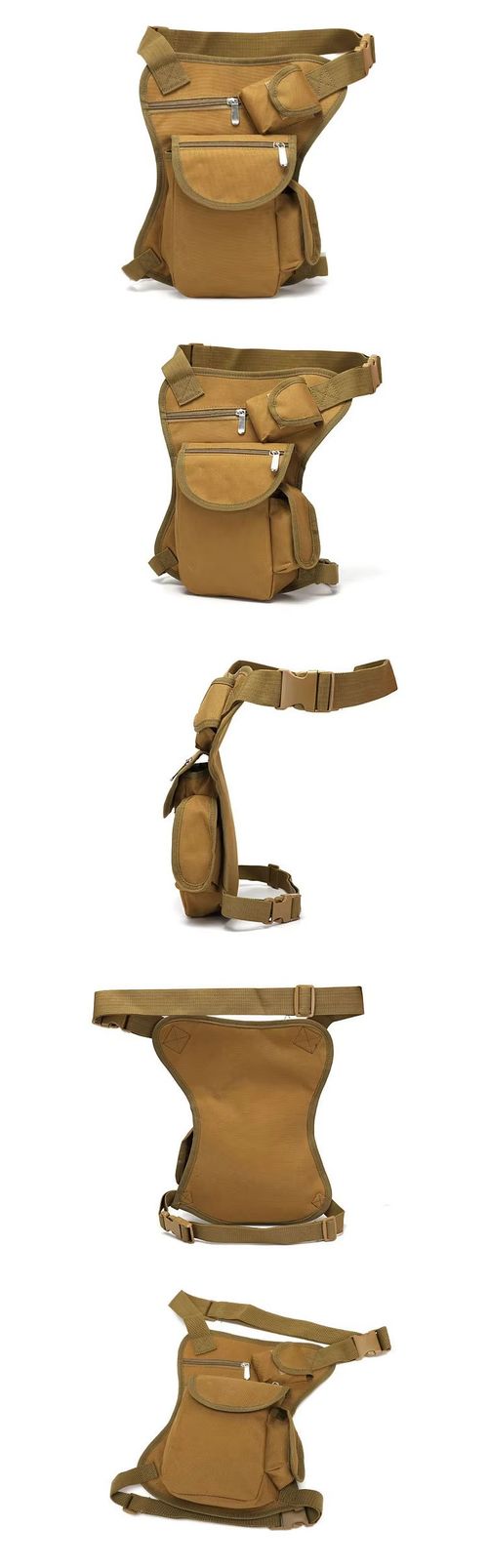 Thigh hip outdoor multi-function tool bag thigh bicycle waist bag canvas motorcycle drop leg bag