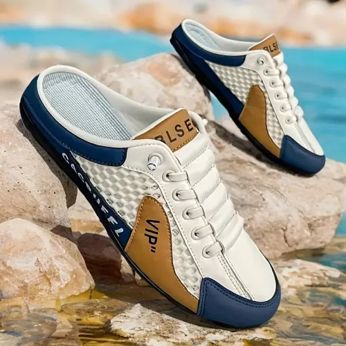 Men's Fashion Soft-soled Half Slippers Summer Bottom Sneakers Zapatos De Hombre