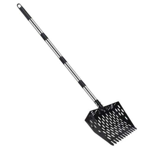 Adjustable 70 Stainless Chicken Poop Rake – Sieve Scoop, No-Bend Heavy Duty Cleaner