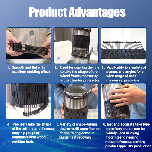 🔥 All-purpose Contour Gauge Fitting Tool for Pipe & Home Renovation Precision Marking, Cutting