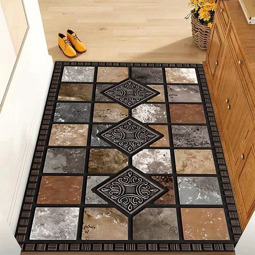 ⏳🔥 Limited-Time Half Price! 🏡 Geometric Stone-Pattern Floor Mat — Stylish & Durable, Brighten Up Your Home ✨ 45cm x 120cm