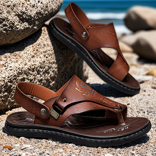 Men'S Casual Non-Slip Sandals, Indoor And Outdoor Walking Open-Toe Shoes